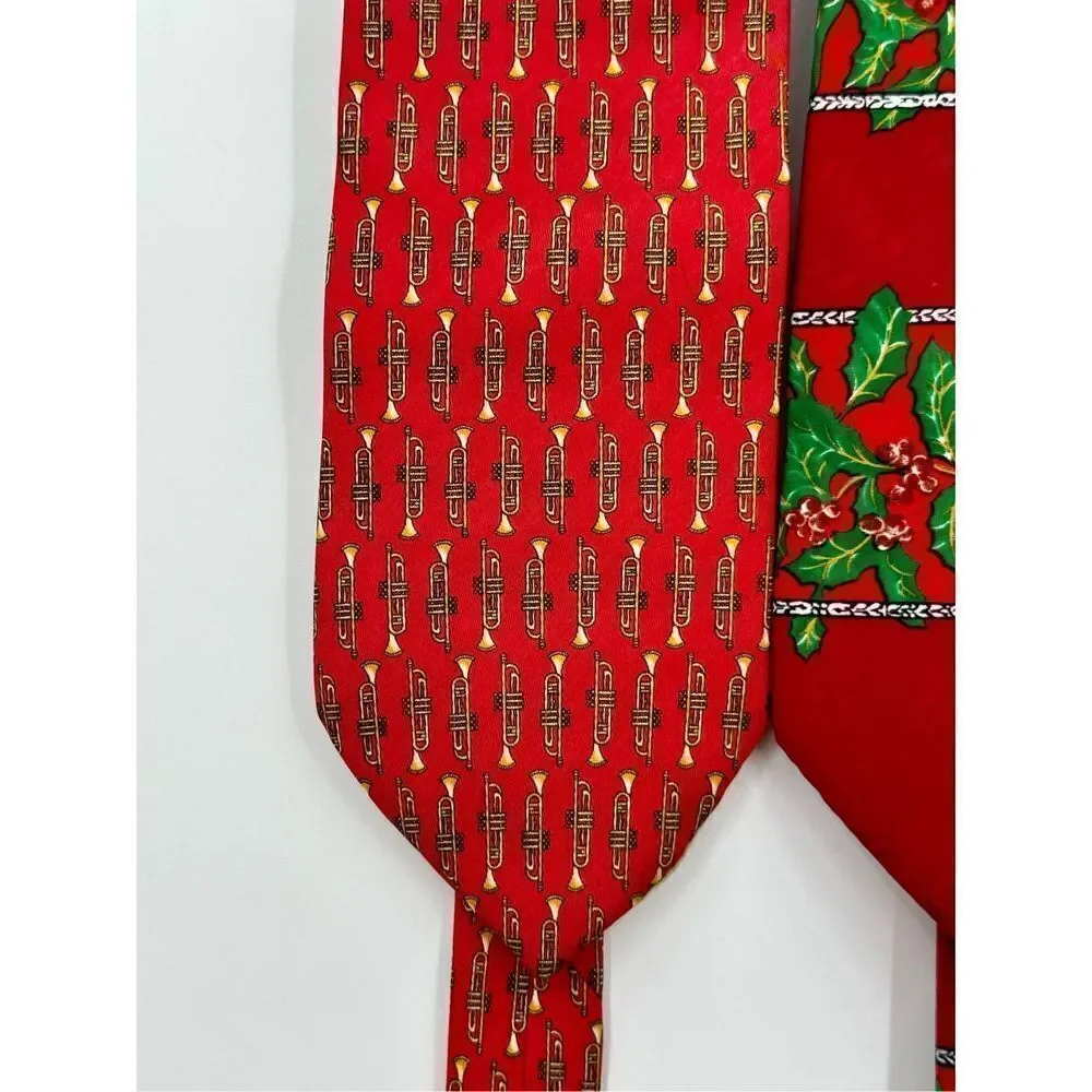 Bundle of 2 Christmas holiday ties